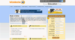 Desktop Screenshot of belizeeducation.info